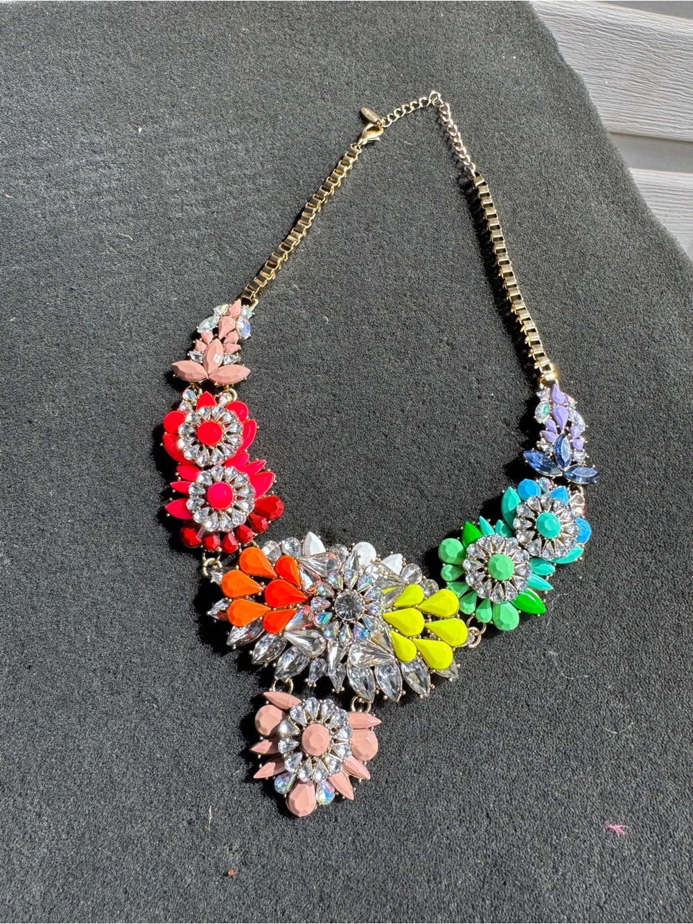 Natasha Multicolor Floral Statement Necklace - Women Jewelry